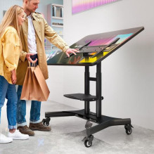 TV SET ACC MOBILE STAND / 50-83" / BLACK TS1380-B ONKRON TV SET ACC MOBILE STAND / 50-83" / BLACK TS1380-B ONKRON