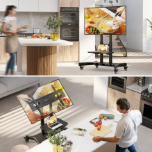 TV SET ACC MOBILE STAND / 50-83" / BLACK TS1380-B ONKRON TV SET ACC MOBILE STAND / 50-83" / BLACK TS1380-B ONKRON