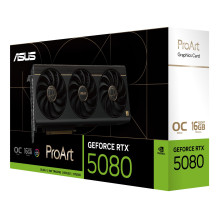 Vaizdo plokštė, ASUS, NVIDIA, GeForce RTX 5080, 16 GB, GDDR7, 256 bitų, PCI Express 5.0, aktyvi, PROART-RTX5080-O16G