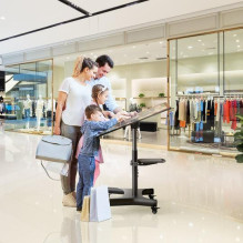 Televizoriaus priedas, mobilusis stovas / 50–83' / juodas TS1380-B ONKRON Televizoriaus priedas, mobilusis stovas / 50–83' / juodas TS1380-B ONKRON