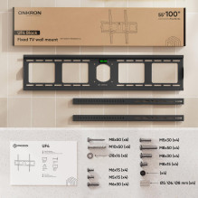 TV SET ACC WALL MOUNT / 55-100" / BLACK UF4-B ONKRON TV SET ACC WALL MOUNT / 55-100" / BLACK UF4-B ONKRON