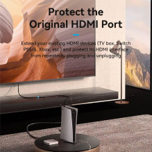 HDMI KABELIS, KIŠTUKAS / LIZDAS, 4K, 0,5M, JUODAS, AHCBD, VENTIONE HDMI KABELIS, KIŠTUKAS / LIZDAS, 4K, 0,5M, JUODAS, AHCBD, VENTIONE