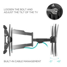 TV SET ACC WALL MOUNT / 40-75" / BLACK NP47-B ONKRON