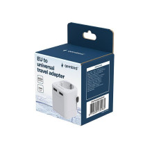 MAITINIMO ADAPTERIS ES Į UNIVERSALŲ 12W / BALTA TPA-EU2A12-01-W GEMBIRD