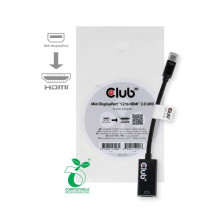 I / O ADAPTER MINI DP TO HDMI / M / F CAC-2170 CLUB3D I / O ADAPTER MINI DP TO HDMI / M / F CAC-2170 CLUB3D