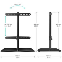 TV SET ACC DESKTOP STAND / 32-75" BLACK PT3-B ONKRON TV SET ACC DESKTOP STAND / 32-75" BLACK PT3-B ONKRON