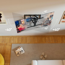 TV SET ACC WALL MOUNT / 32-90" / BLACK SM6-B ONKRON