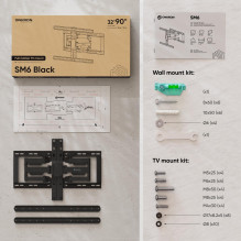 TV SET ACC WALL MOUNT / 32-90" / BLACK SM6-B ONKRON