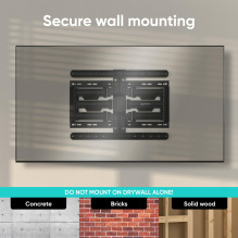 TV SET ACC WALL MOUNT / 32-90" / BLACK SM6L-B ONKRON TV SET ACC WALL MOUNT / 32-90" / BLACK SM6L-B ONKRON