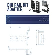 TINKLO ADAPTERIO RINKINYS DIN BĖGELIUI / PR5MEC23 TELTONIKA TINKLO ADAPTERIO RINKINYS DIN BĖGELIUI / PR5MEC23 TELTONIKA