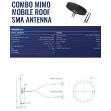 MOBILIOJI STOGO ANTENA SMA / COMBO MIMO PR1KCL25 TELTONIKA MOBILIOJI STOGO ANTENA SMA / COMBO MIMO PR1KCL25 TELTONIKA
