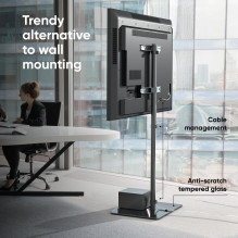 TV SET ACC FLOOR STAND / 30-60" / BLACK TS5065-B ONKRON TV SET ACC FLOOR STAND / 30-60" / BLACK TS5065-B ONKRON
