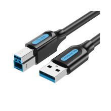 CABLE USB2.0 MALE TO MALE / 5M BLACK COQBJ VENTION