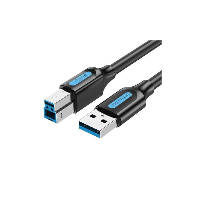 USB 2.0 KIŠTUKAS Į KIŠTUKĄ / 5M JUODAS COQBJ VENTION