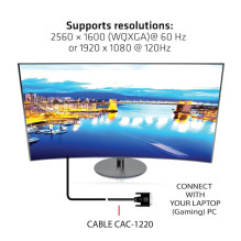 DVI-D į DVI-D 10M / M / M LAIDAS CAC-1220 CLUB3D DVI-D į DVI-D 10M / M / M LAIDAS CAC-1220 CLUB3D