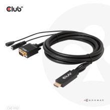 CLUB3D HDMI–VGA KABELIS 2M...