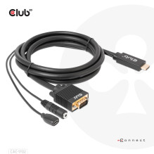 CABLE HDMI TO VGA 2M / M / M CAC-1712 CLUB3D CABLE HDMI TO VGA 2M / M / M CAC-1712 CLUB3D