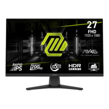 LCD monitorius, MSI, MAG272F, 27", žaidimų, matinis, IPS panelė, 1920x1080, 16:9, 200Hz, 0,5 ms, juoda spalva, MAG2