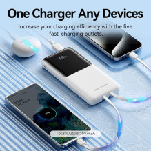 POWER BANK USB 10000MAH 22.5W / WHITE FHOW0 VENTION POWER BANK USB 10000MAH 22.5W / WHITE FHOW0 VENTION