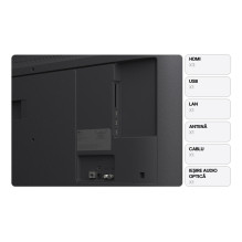 Televizorius, LG, 43", 4K Ultra HD, 3840 x 2160 pikselių, plokščias, 16:9, LED, 43UA74003LB