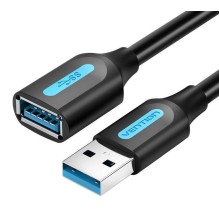 USB 3.0 kištukas-lizdas / 0,5 m juodas CBHBD VENTION