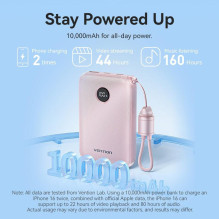 POWER BANK USB 10000MAH 22.5W / BLACK FKAB0-C VENTION POWER BANK USB 10000MAH 22.5W / BLACK FKAB0-C VENTION