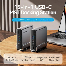 NB ACC įkrovimo stotelė 15in1 / USB-C MST TPUH0 VENTION