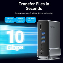 NB ACC įkrovimo stotelė 15in1 / USB-C MST TPUH0 VENTION