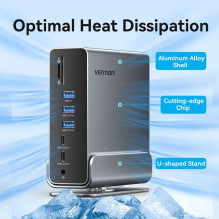 NB ACC DOCKING STATION 15IN1 / USB-C MST TPUH0 VENTION