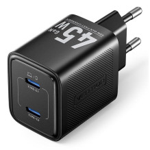 MOBILE CHARGER WALL 45W USB-C / 2P BLACK FEFB0-EU VENTION