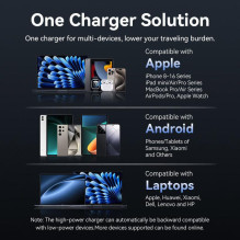 MOBILE CHARGER WALL 45W USB-C / 2P BLACK FEFB0-EU VENTION