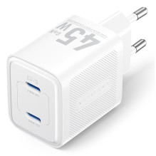 MOBILIOS ĮKROVIKLIS SIENINIS 45W USB-C / 2P BALTA FEFW0-EU VENTION MOBILIOS ĮKROVIKLIS SIENINIS 45W USB-C / 2P BALTA FEFW0-EU VENTION