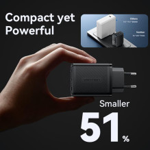 MOBILE CHARGER WALL 65W USB / 3P BLACK FERB0-EU VENTION MOBILE CHARGER WALL 65W USB / 3P BLACK FERB0-EU VENTION