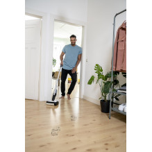 Dulkių siurblys, KARCHER, sausam ir šlapiam valymui, elektrinė šluota, pilka / balta / juoda, be maišelio, baterija, 2,3 Dulkių siurblys, KARCHER, sausam ir šlapiam valymui, elektrinė šluota, pilka / balta / juoda, be maišelio, baterija, 2,3