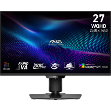 LCD monitorius, MSI, MAG274QPF X30MV, 27", žaidimų / berėmės, matinis, VA panelė, 2560x1440, 16:9, 300Hz, 0,5 ms, j