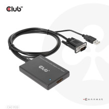 I / O ADAPTER VGA TO HDMI+USB / 0.6M M / F CAC-1720 CLUB3D