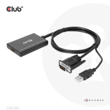 I / O ADAPTER VGA TO HDMI+USB / 0.6M M / F CAC-1720 CLUB3D