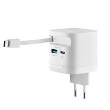 POWER ADAPTER 1XUSB-A / 1XUSB-C / BLACK 7806522 INTENSO