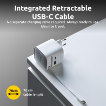 POWER ADAPTER 1XUSB-A / 1XUSB-C / BLACK 7806522 INTENSO