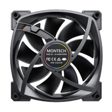 Korpuso ventiliatorius 140 mm / RX140 PWM juodas MONTECH