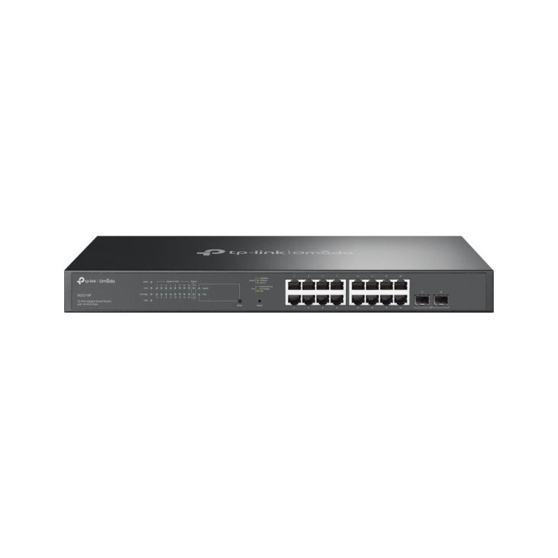 Switch, TP-LINK, Omada, SG2218P, Desktop / pedestal, 16x10Base-T / 100Base-TX / 1000Base-T, 2xSFP, PoE+ ports 16, 150 Wa