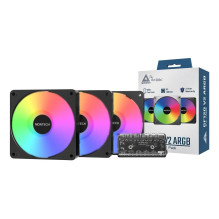 Korpuso ventiliatorius 120mm GF120 V2 / ARGB PWM 3I1(B) MONTECH