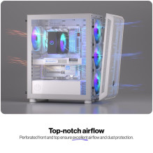Case, ENDORFY, ATX / micro ATX / Mini-ITX, White, Midi Tower, PC, EY2A018