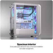 Case, ENDORFY, ATX / micro ATX / Mini-ITX, White, Midi Tower, PC, EY2A018