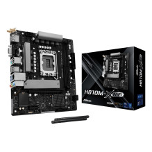 Mainboard, ASROCK, Intel H810, LGA 1851 (Socket V1), micro ATX, RAM DDR5-SDRAM, 2xSlots, Wi-Fi Yes, Bluetooth Yes, 1xNum