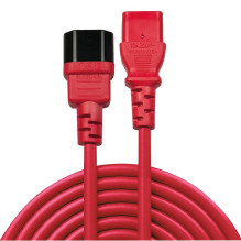 CABLE POWER IEC EXTENSION 1M / RED 30477 LINDY CABLE POWER IEC EXTENSION 1M / RED 30477 LINDY