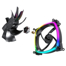 CASE FAN 120MM / RX120 PWM BLACK 3 IN 1 MONTECH
