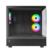 Case, MONTECH, XR, MidiTower, Not included, ATX, MicroATX, MiniITX, Colour Black, XR(B)