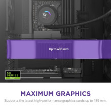 Korpusas, NZXT, ATX / micro ATX / Mini-ITX / EATX, juodas, Midi Tower, PC, CM-H92FB-01