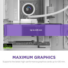 Korpusas, NZXT, ATX / micro ATX / Mini-ITX / EATX, baltas, Midi Tower, PC, CM-H92FW-01